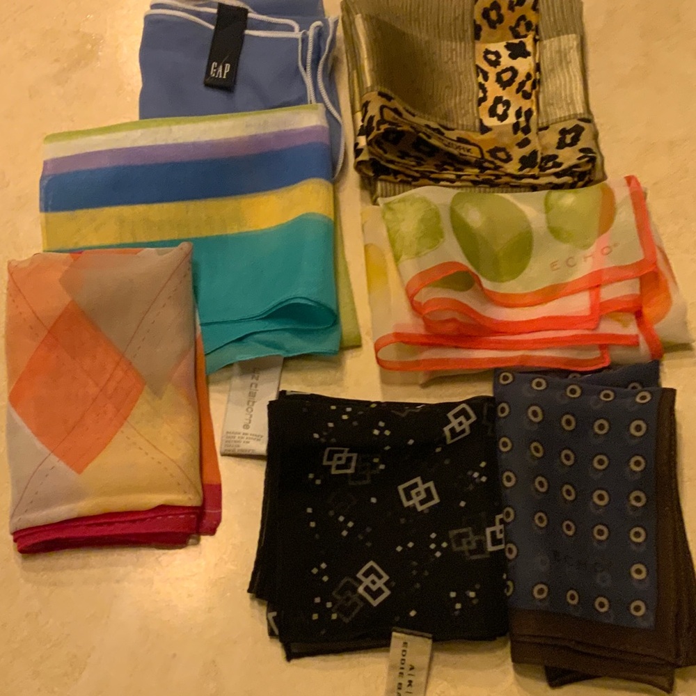 Assorted Patterned 7 Scarves Collection - image 1